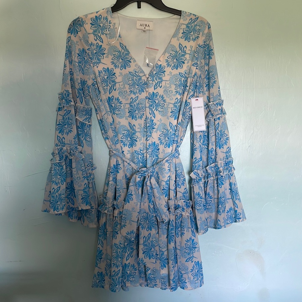Coastal Blue Pattern Dress